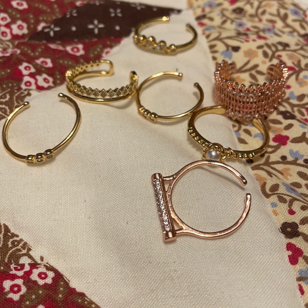 Erimish stackable rings adjustable gold plated All have been Sold